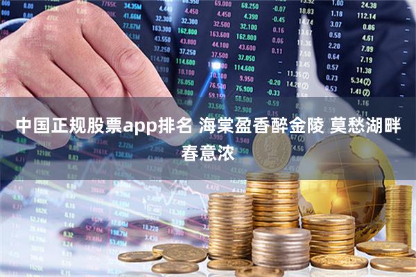 中国正规股票app排名 海棠盈香醉金陵 莫愁湖畔春意浓